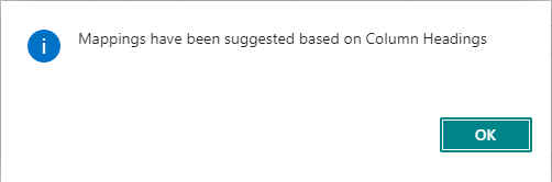 Import Wizard Suggested mappings message Import Wizard Suggested mappings message